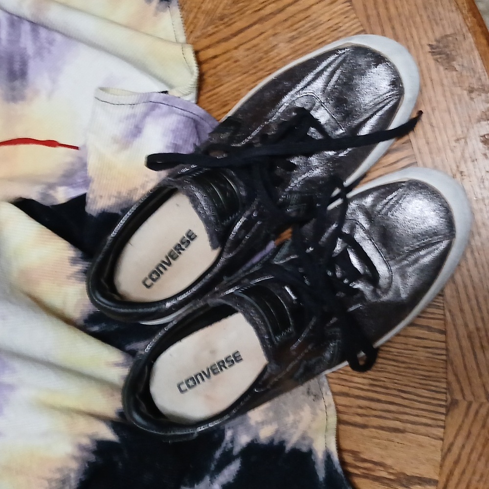 Converse‎ Metallic Gold W Blk. Star, Women's Sz.10 - Picture 8 of 16